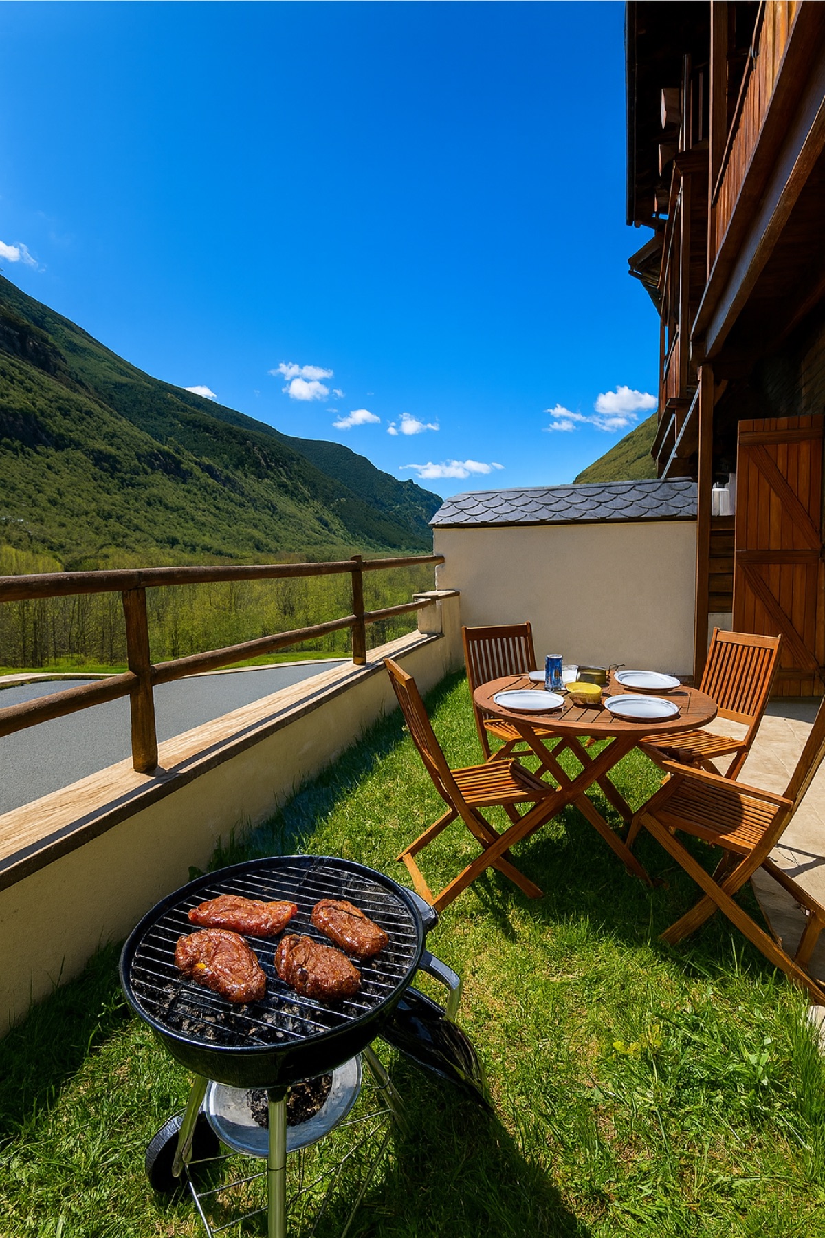 Jardí privat amb barbacoa